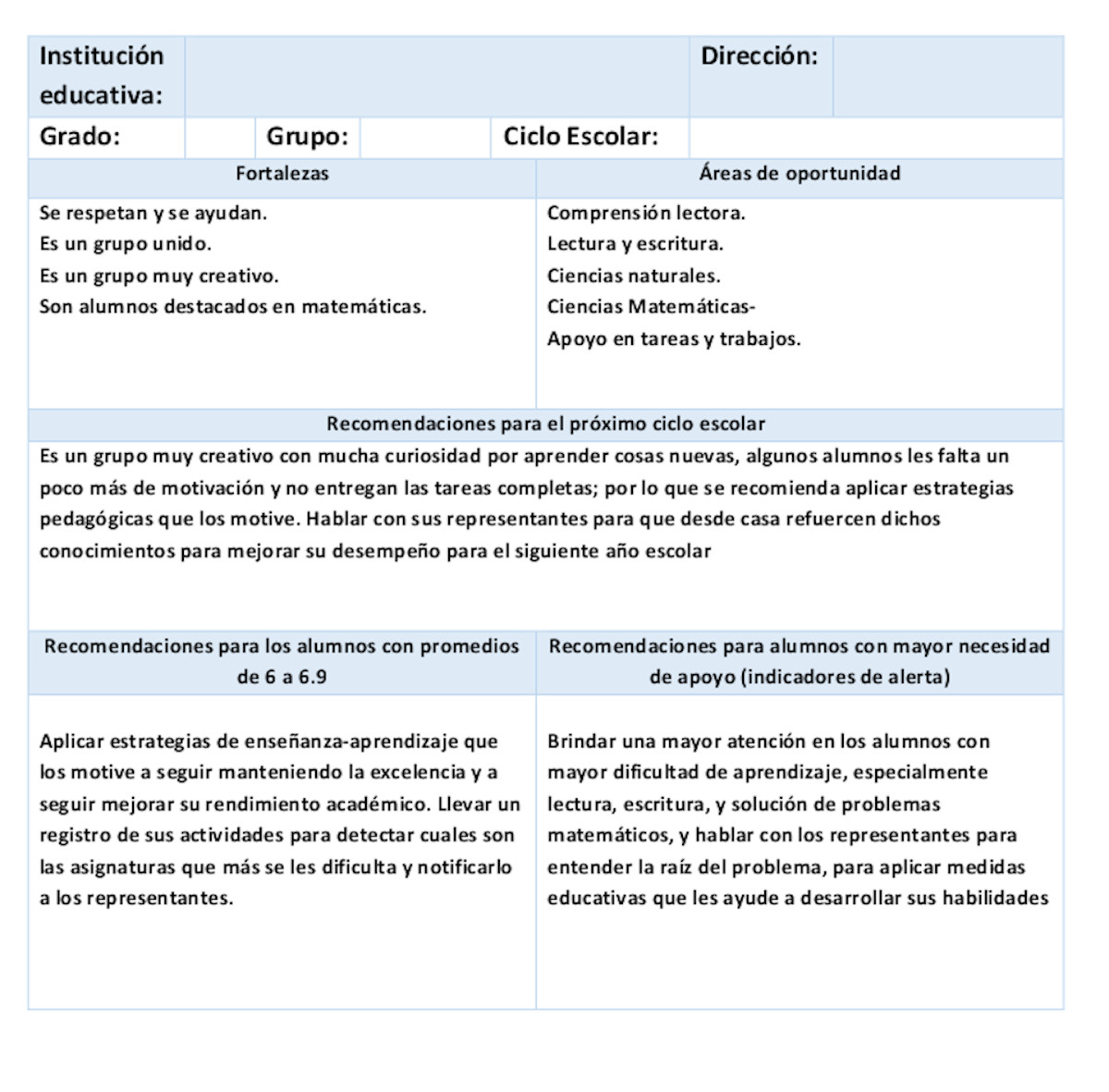 Ejemplos De Fichas Descriptivas De Grupos Escolares C Mo Se