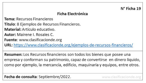 fichas electrónicas