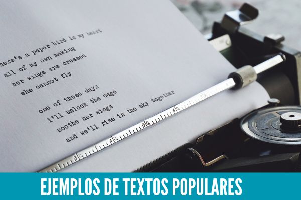 Ejemplos de Textos Populares