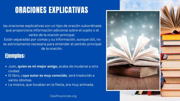 Ejemplos de Oraciones Explicativas..