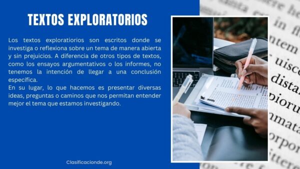 Ejemplos de Textos Exploratorios