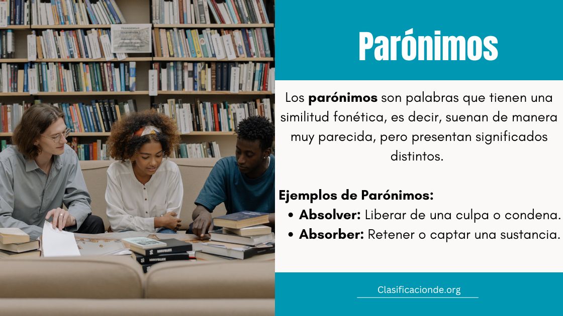 50 Ejemplos de Parónimos - ¿Cómo se clasifican?
