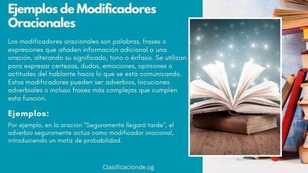 100 Ejemplos de Modificadores Oracionales