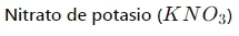 Nitrato de potasio