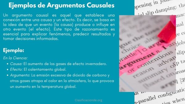 Ejemplos de Argumentos Causales