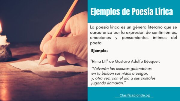 Ejemplos de Poesía Lírica