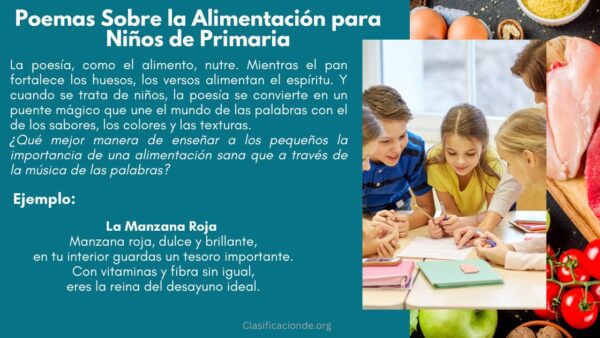 Poemas Sobre la Alimentación para Niños de Primaria