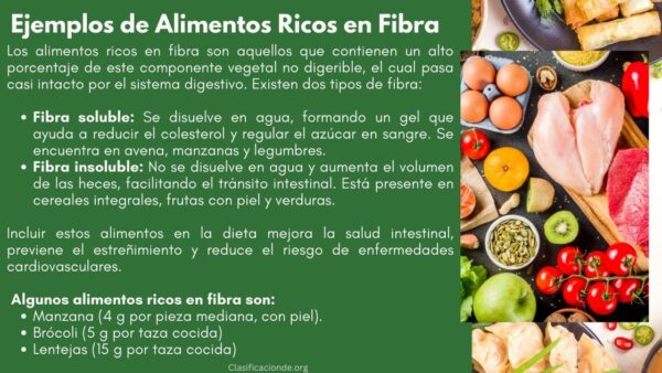 Ejemplos de Alimentos Ricos en Fibra