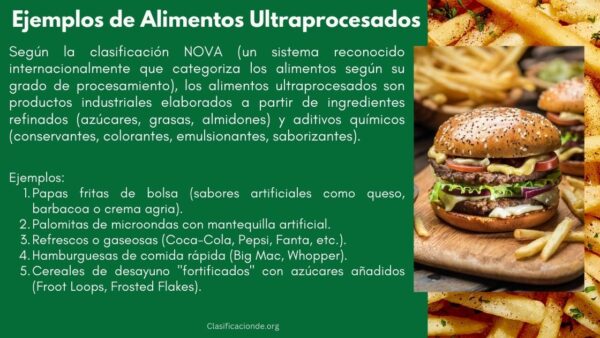 Ejemplos de Alimentos Ultraprocesados