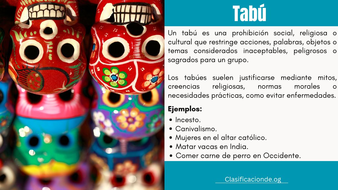 50 Ejemplos de Tabú - ¿Cómo se clasifican?
