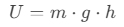 Energía Potencial Gravitacional Formúla