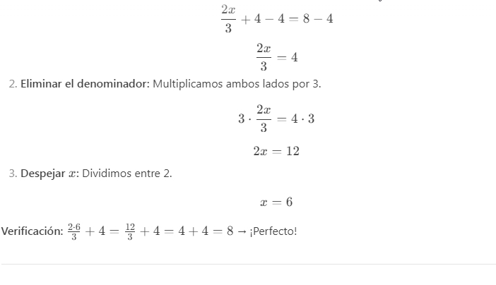 Ejemplos de Ecuaciones en Primer Grado 7