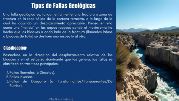 Tipos de Fallas Geológicas