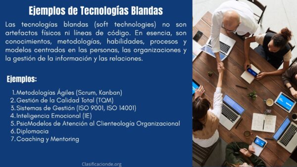 Ejemplos de Tecnologías Blandas