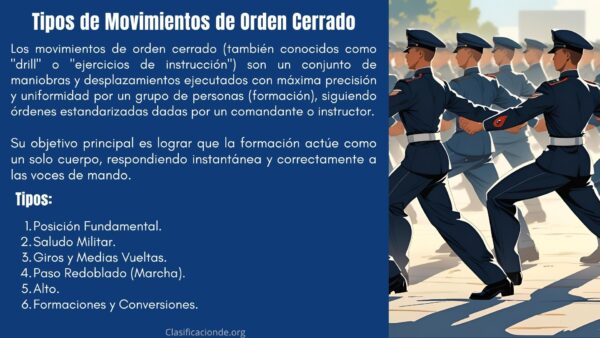 Tipos de Movimientos de Orden Cerrado