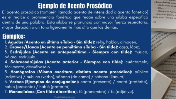 Ejemplos de Acento Prosódico