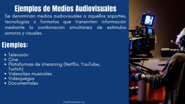Ejemplos de Medios Audiovisuales