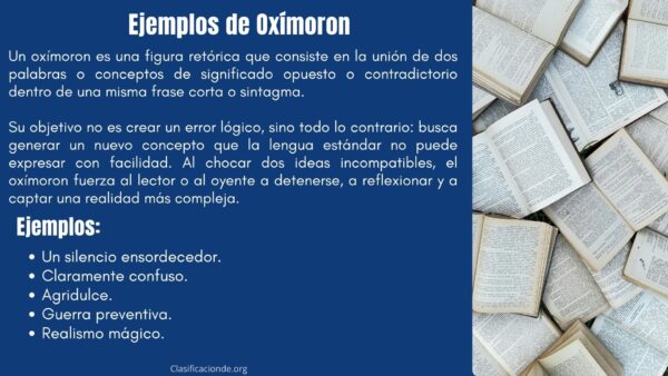 Ejemplos de Oxímoron