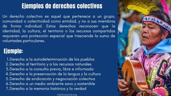 Ejemplos de derechos colectivos