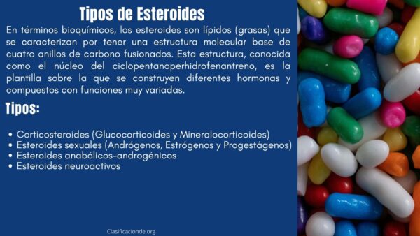 Tipos de Esteroides