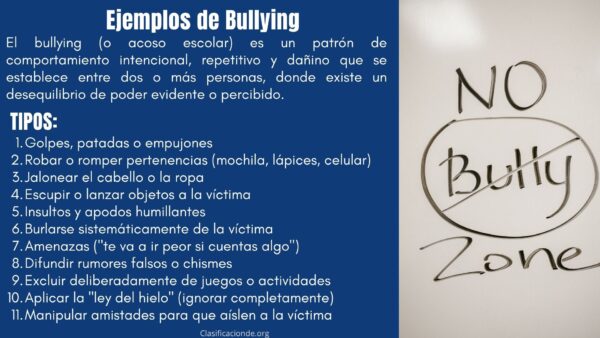 Ejemplos de Bullying