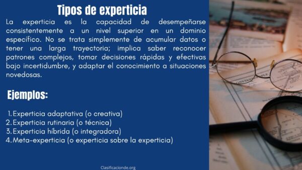 Tipos de experticia