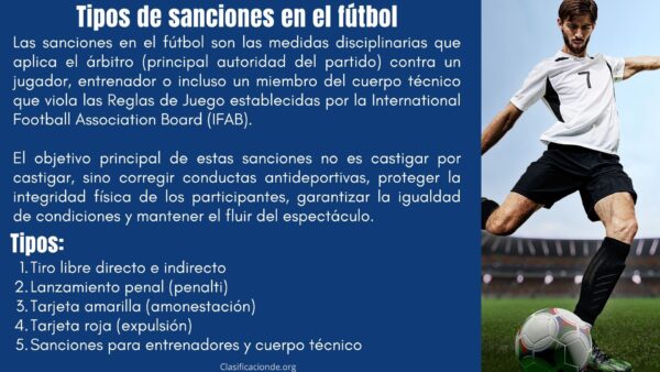 Tipos de sanciones en el fútbol