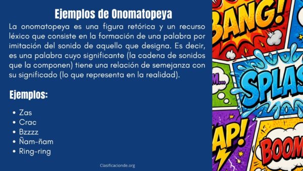 Ejemplos de Onomatopeya